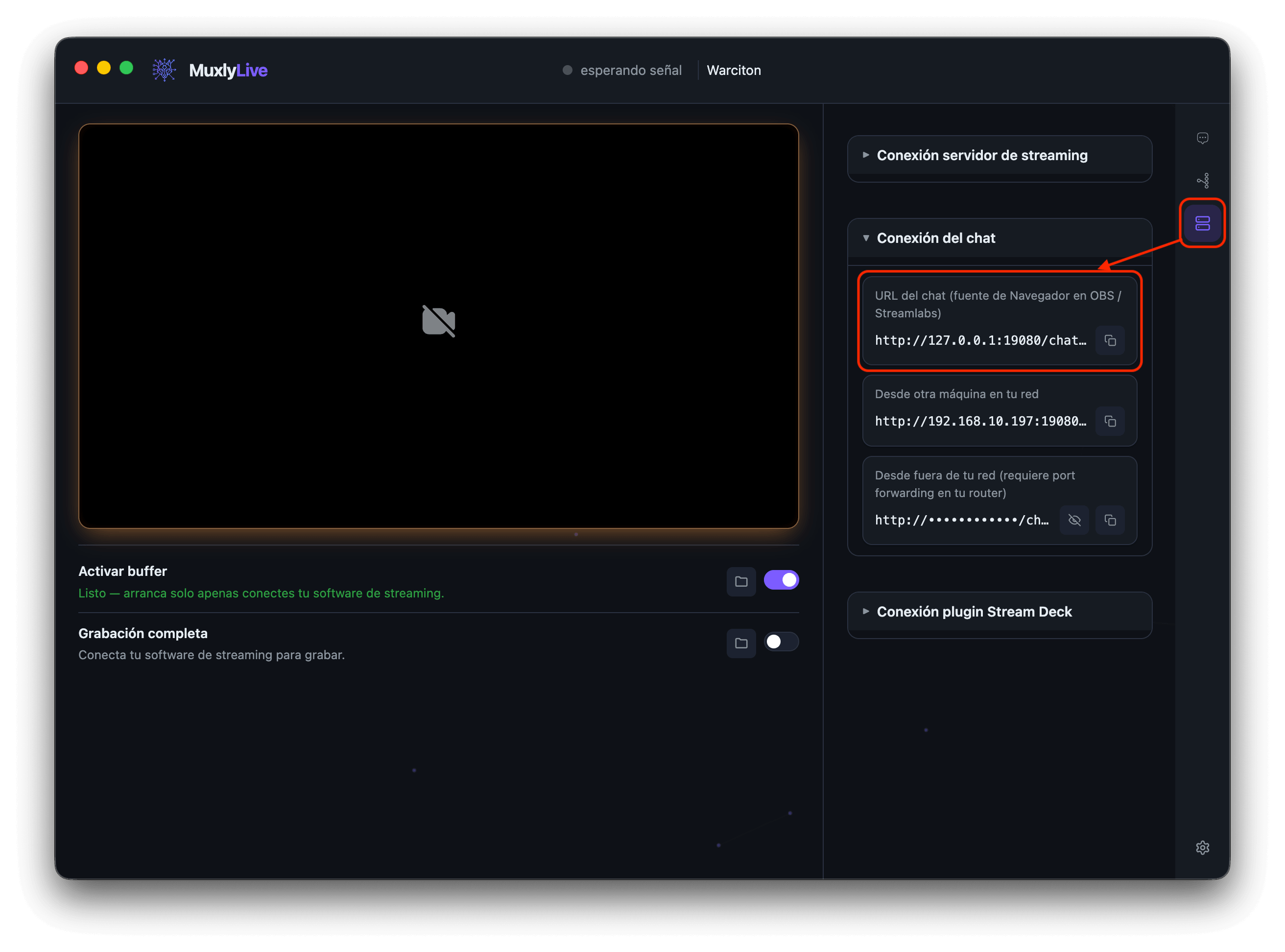 chat URL