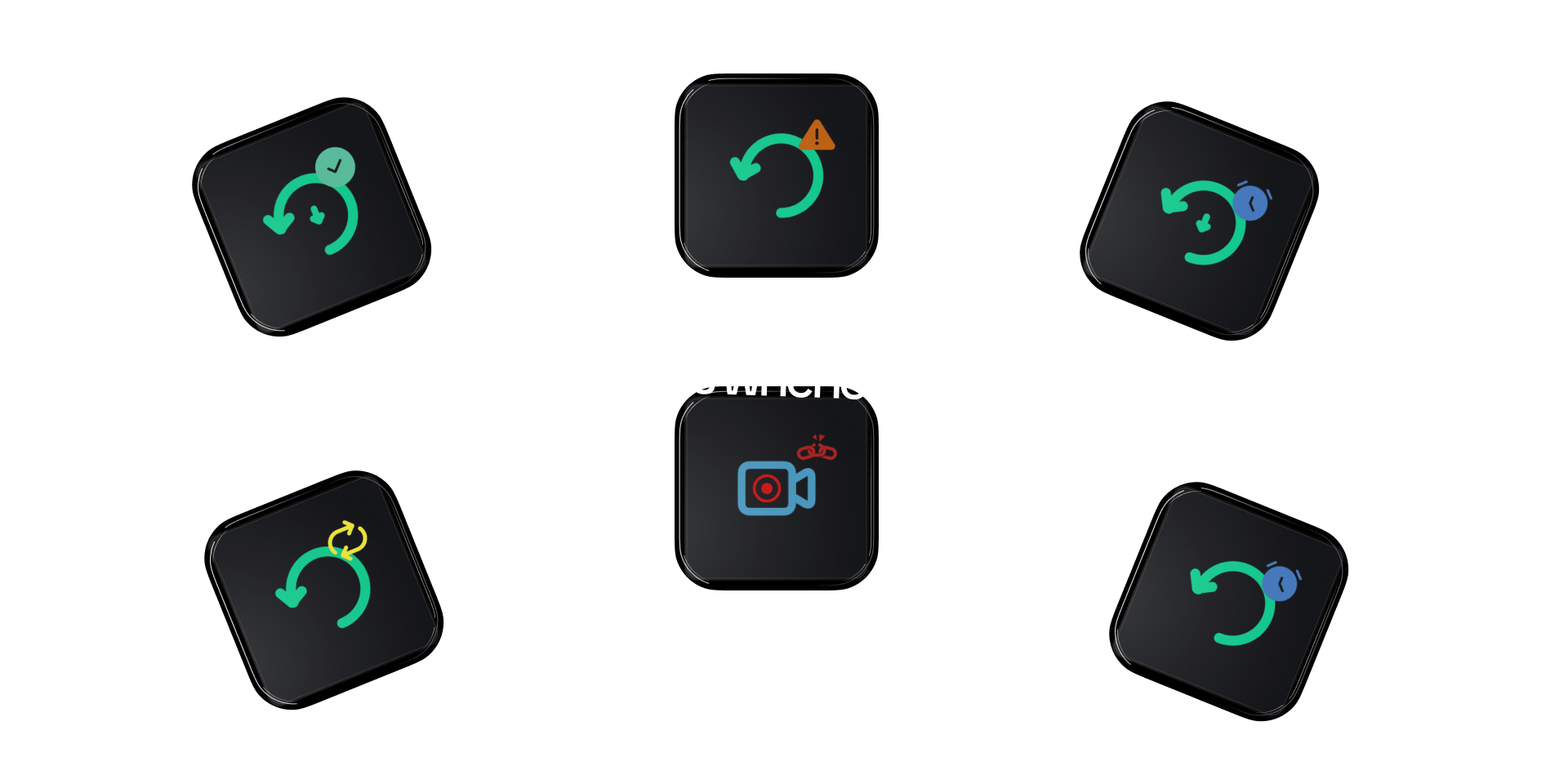 botões do Stream Deck com os ícones de cada plataforma