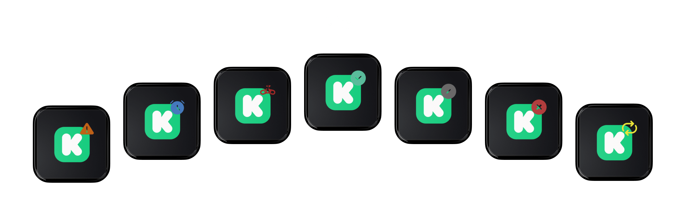 botões do Stream Deck com os ícones de cada plataforma