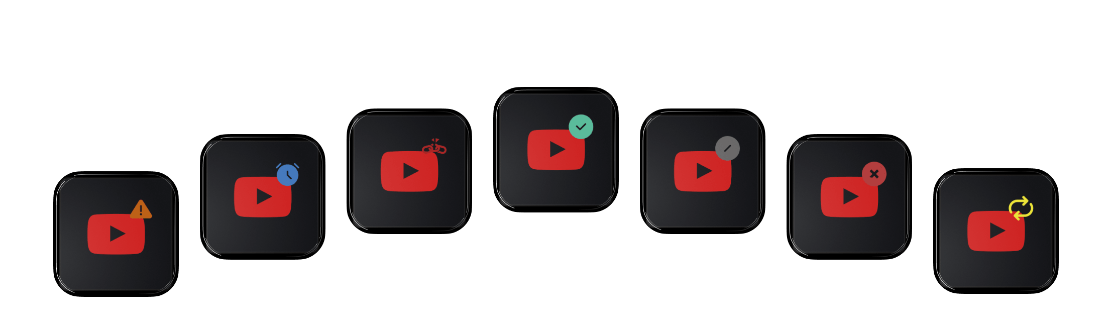 botões do Stream Deck com os ícones de cada plataforma